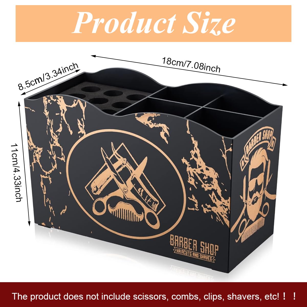 MAYCREATE Scissor Holder Barber Shear Holder Box, Hair Salon Barber Supplies Acessories Tool Station Desk Organizer Case, Combs Clips Stand Holder Storage for Hairstyling Combs Clips Brushes, A MAYCREATE Scissor Holder Barber Shear Holder Box, Hair Salon Barber Supplies Acessories Tool Station Desk Organizer Case, Combs Clips Stand Holder Storage for Hairstyling Combs Clips Brushes, A